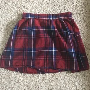 Red Plaid Skirt